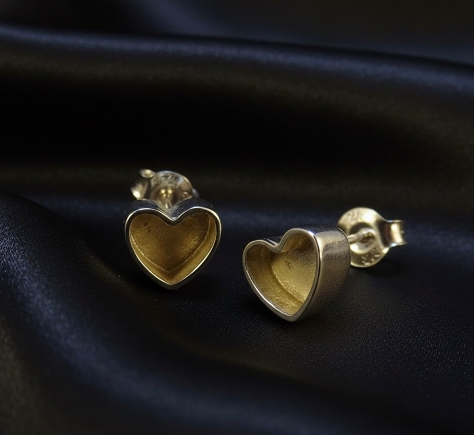 Heart Stud Earrings